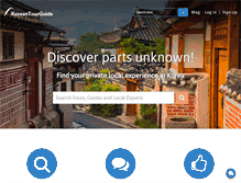 Tablet Screenshot of koreantourguide.com